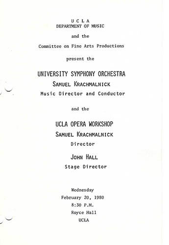 program cover